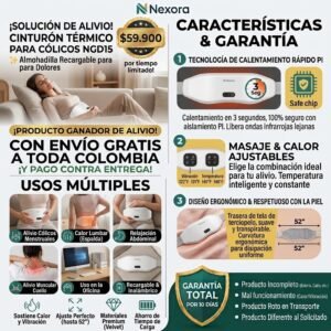 Cinturón termico para cólicos NGD-15